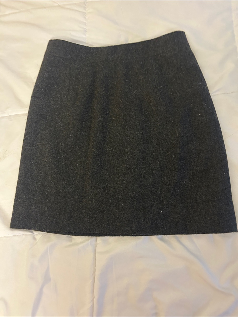 J. Crew Classic Dark Gray Women’s Wool Blend Skirt - Picture 4 of 9